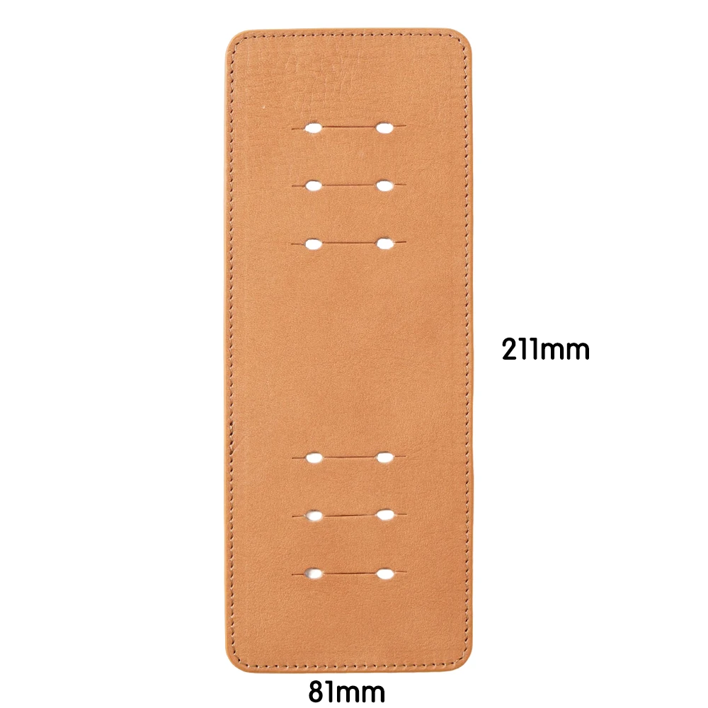 Moterm Full Grain Vegetable Tanned Leather Double-Sided A5 Rings Protector Rings Planner Accessory For Preventing Mark of Binder