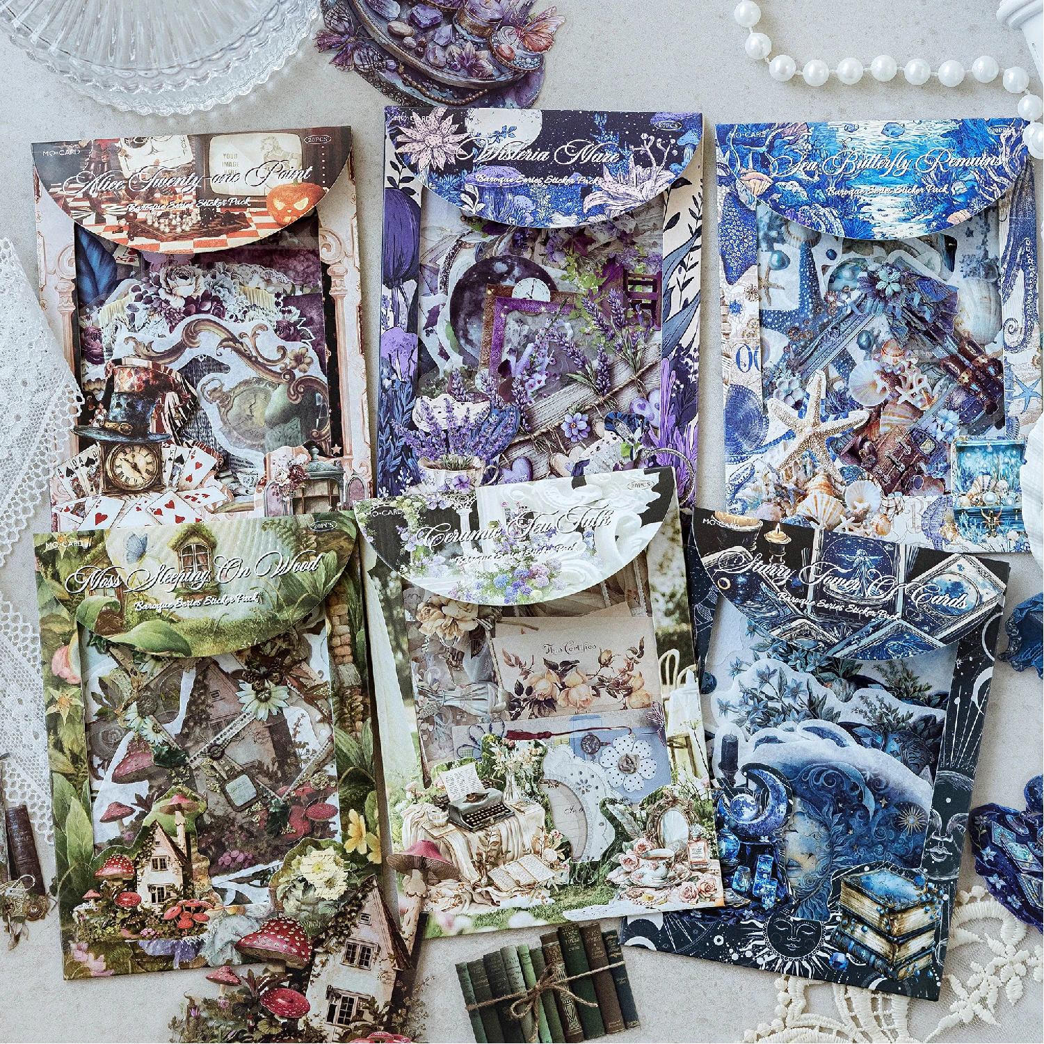 JIANQI 20 Stück große Lebensmaterialien Aufkleber Diy Tagebuch Scrapbooking Aufkleber Festival Geburtstag Party Geschenk Dekorationen Etiketten