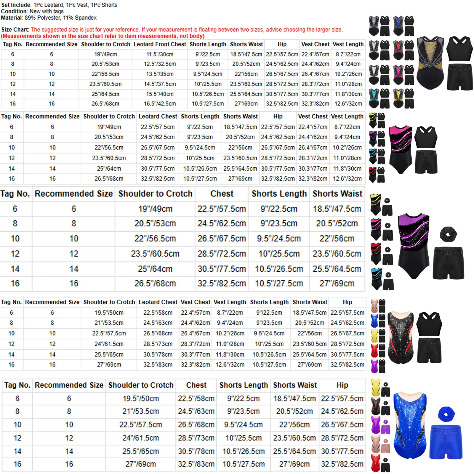 Kids Sleeveless Rhythmic Gymnastics Leotard + Shorts Yoga Dancewear Sets for Girls Ballet Tumbling Skating Jumpsuit Dance Outfit