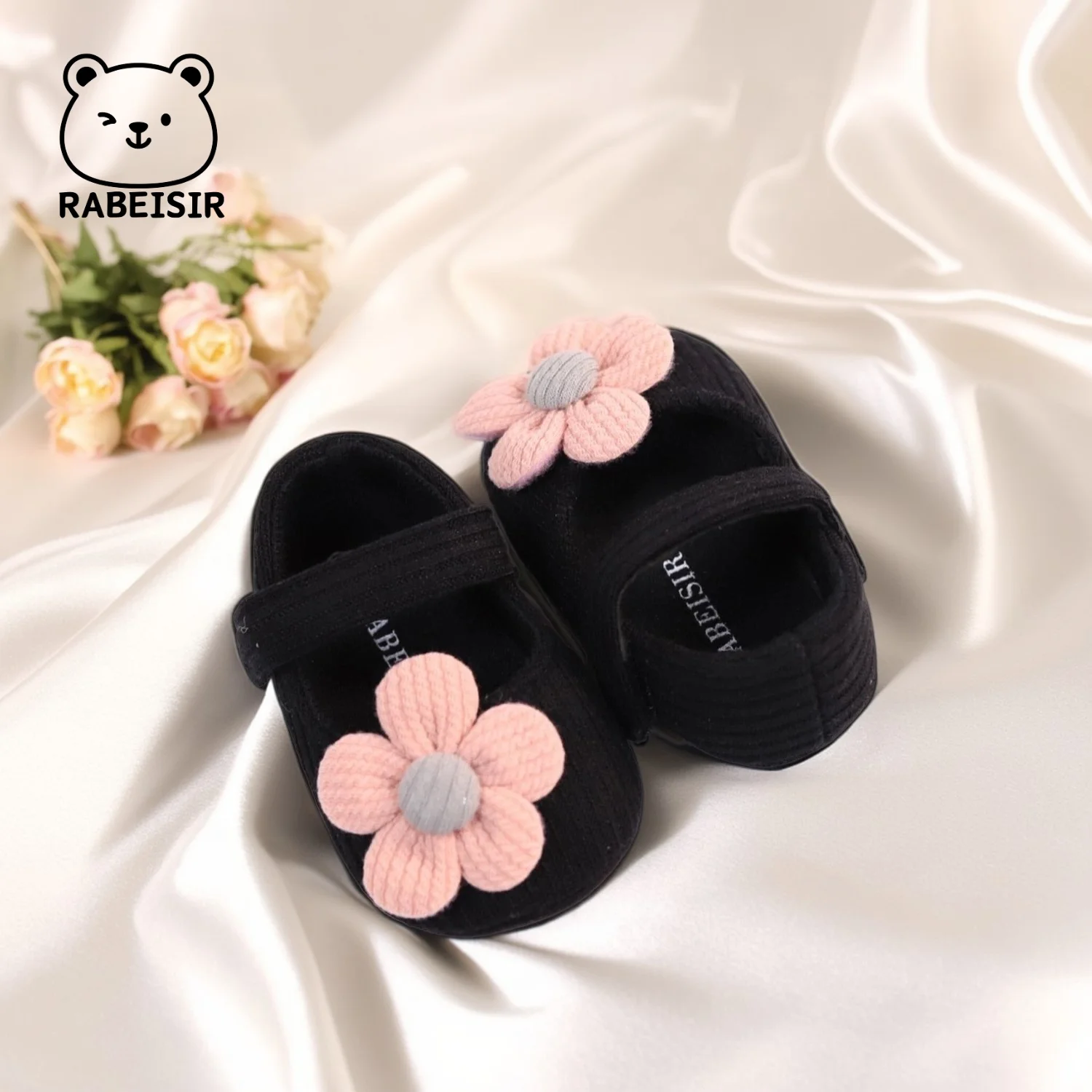 أحذية أطفال بناتي للأطفال الصغار أحذية ما قبل الخطوة أحذية الأميرة 0-18 شهرًا نعل ناعم قابل للتنفس #4