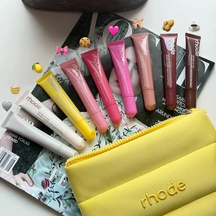 Funda para iPhone 17 Air ProMax 15 16 14 13 12 11 Pro Max Plus con diseño de Lápiz Labial Rhode Ribbon Toast Vanilla Lip Gloss Moisturizer