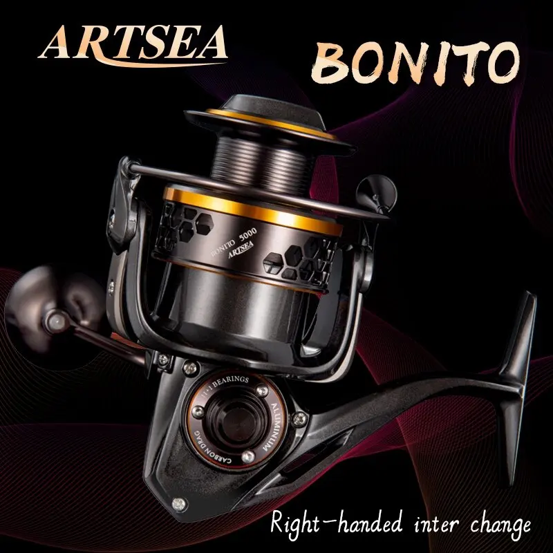 

ARTSEA Spinning Reel Fishing Reel Seaboat reel Full Metal Max Drag 15KG Power SW2000-5000 Model For Saltwater Reel