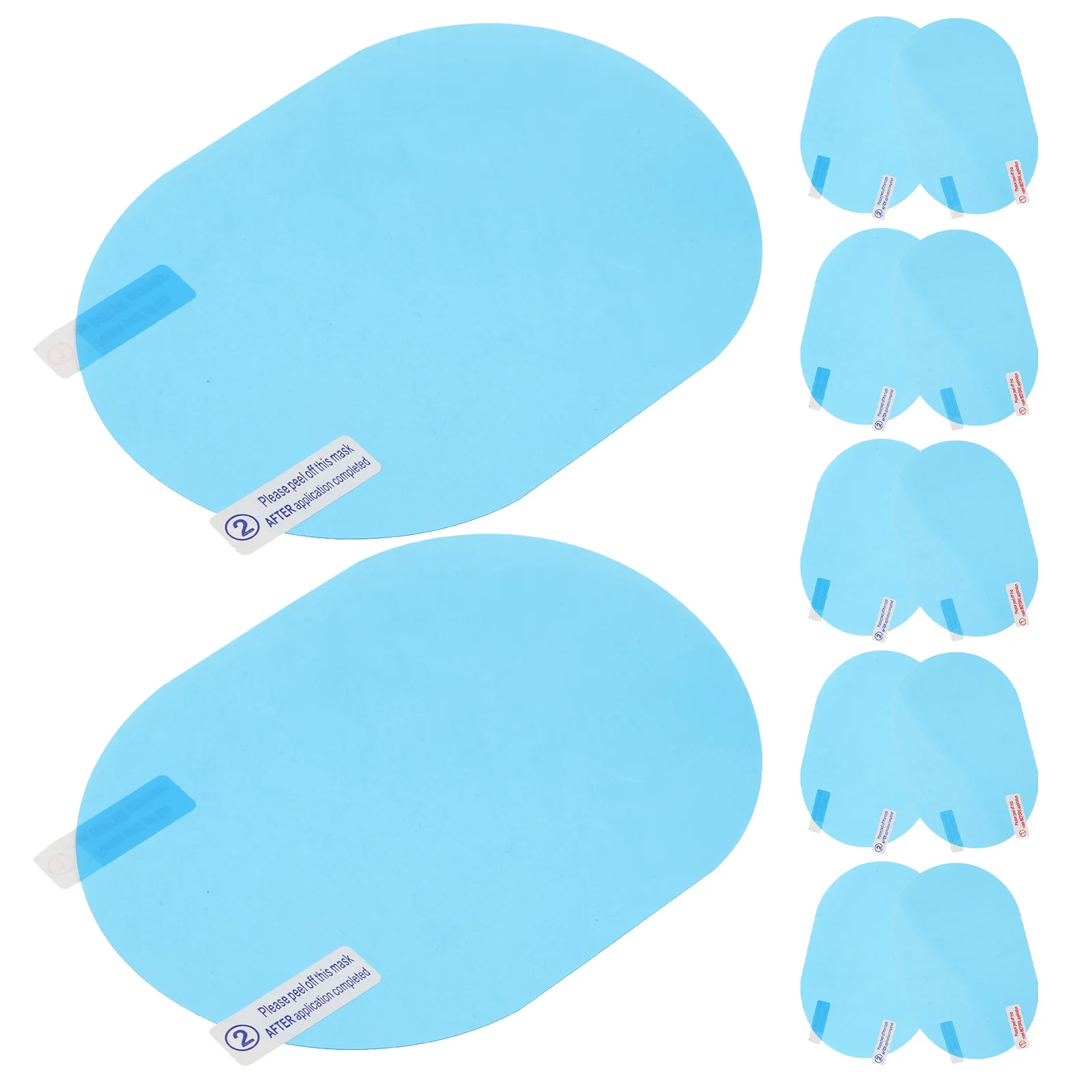 

20Pcs Anti Rain Car Mirror Film 95x135mm Rear View Mirror Waterproof Sticker Hydrophobic Coating for Fog Snow Protection