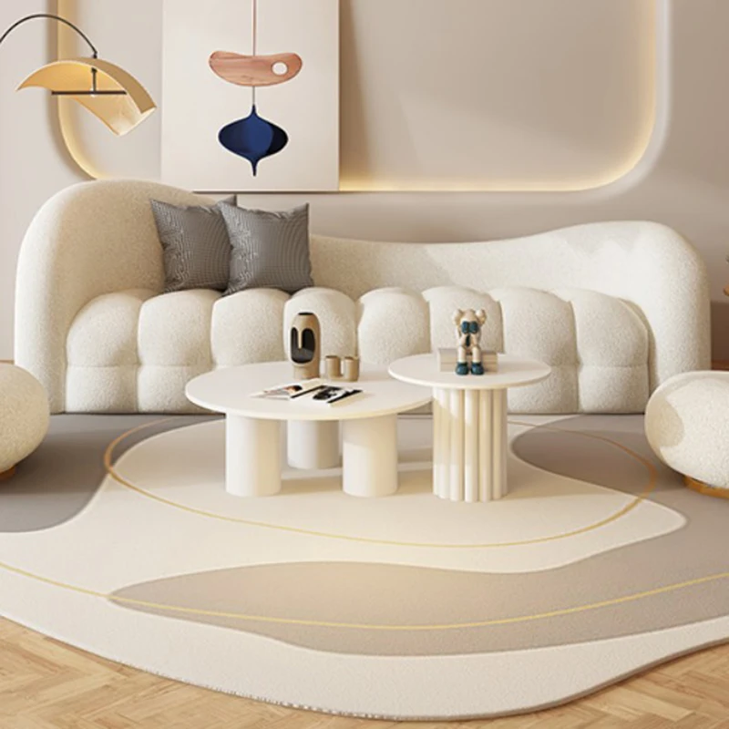

White Cream Living Room Sofas Interior Fashion Cute Chinese Creative Design Living Room Sofas Waiting Muebles Unique Furniture