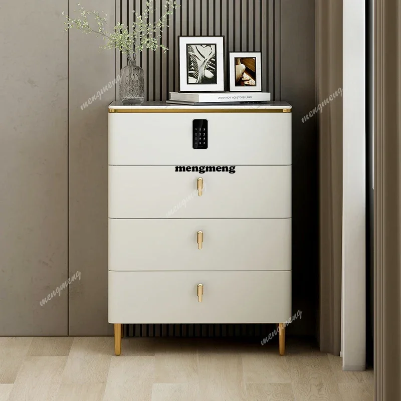 

Storage Locker Living Room Cabinets Home Furniture Solid Wood Modern Italian Locker Rock Slab Combination Lock Storage Cabinet