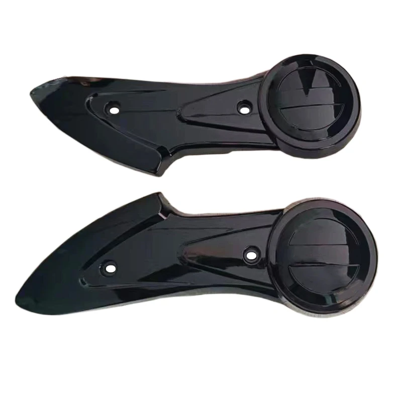 Painted Turtle King Swing Arm Guards for Leda E-Moped, Rear Wheel Left & Right Motor Side Covers