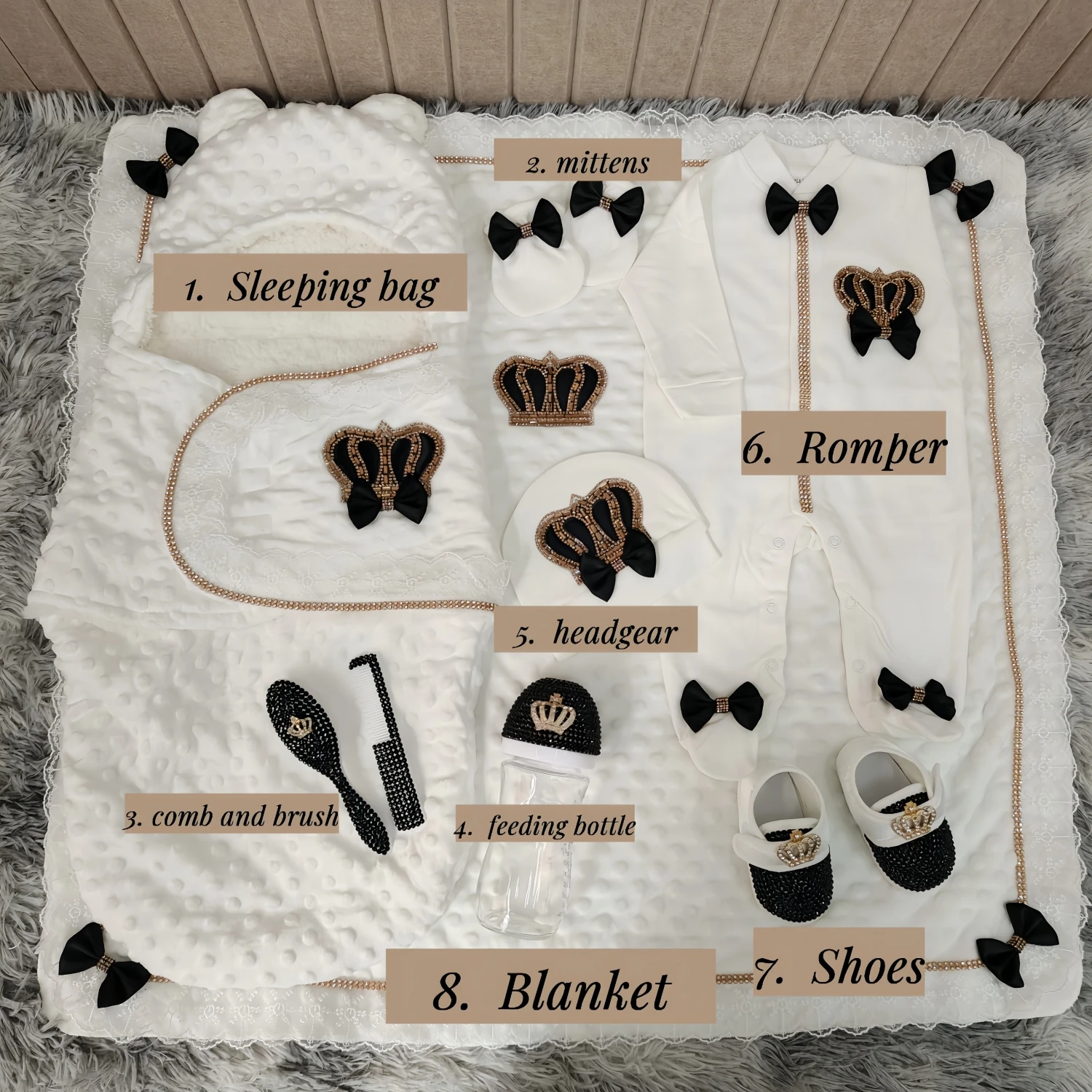 Dollbling Black Gold Newborn B - đánh giá và giá Baby Nursery Keepsake