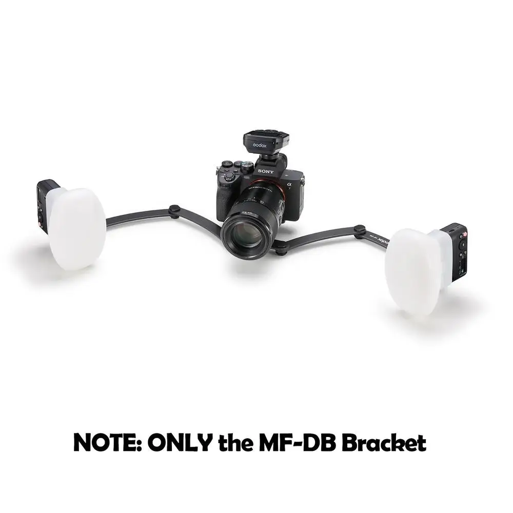 GODOX MF-DB MF-DD دعامة فلاش مرنة لتصوير الأسنان Godox MF12 Flash Macro متوافقة مع كاميرات Nikon/Sony DSLR