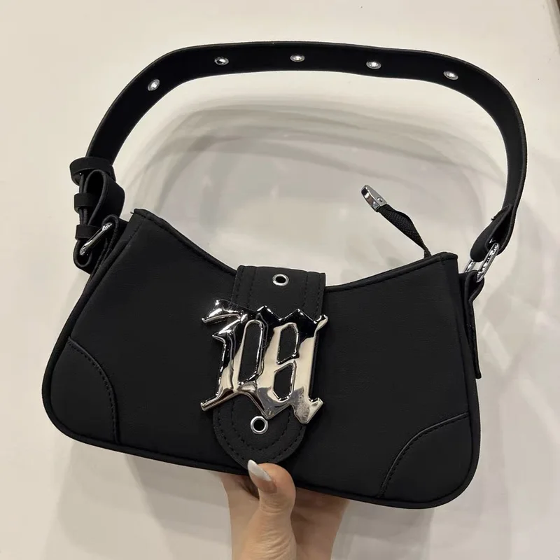 2023 Summer Shoulder Bags For Women Luxury Designer Handbag PU Material New ln Metal Decoration Vintage Matte Fabric Sling Bag