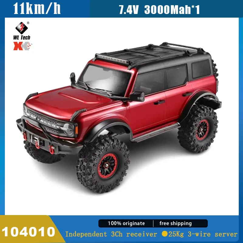 

НОВЫЙ Wltoys 104020 1:10 RC автомобиль 2,4G со светодиодной подсветкой 4WD альпинистский автомобиль внедорожный грузовик с дистанционным управлением игрушка для детей и взрослых