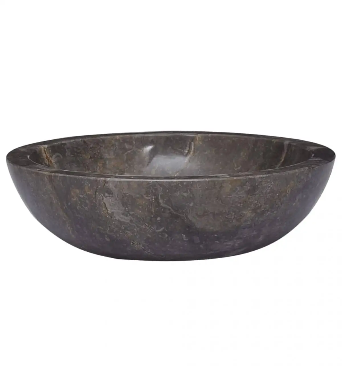 Washbasins basin gray marble Ø 40x12 cm