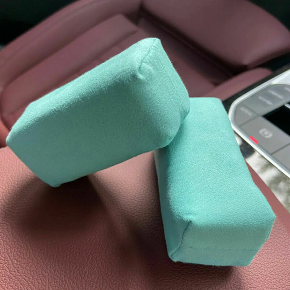 10Pcs Car Sponges Suede Sponge Applicator With Blue Gray Color High Density Sponge Soft Fiber Use With Ceramic Coating