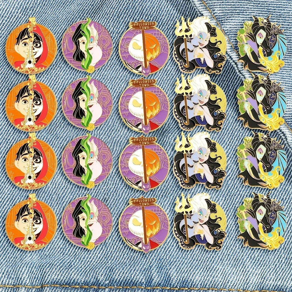 

20 Pcs Personality Character Anime Brooch Fashion Cartoon Hag Enamel Pin Badge Jewelry Backpack Clothing Accessories Gift