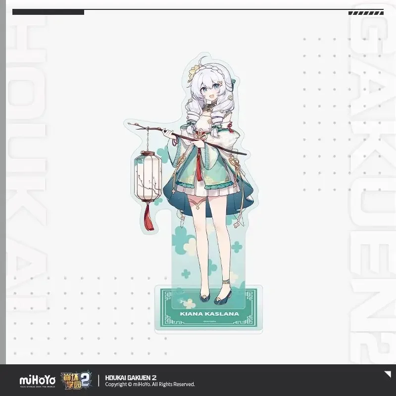 Honkai Impact 2 figurka figurki Kiana stojak z kolekcji Raiden Mei Ornament Accesorios Fu Hua artykuลy wyposaลผenia akrylowe dla lalki