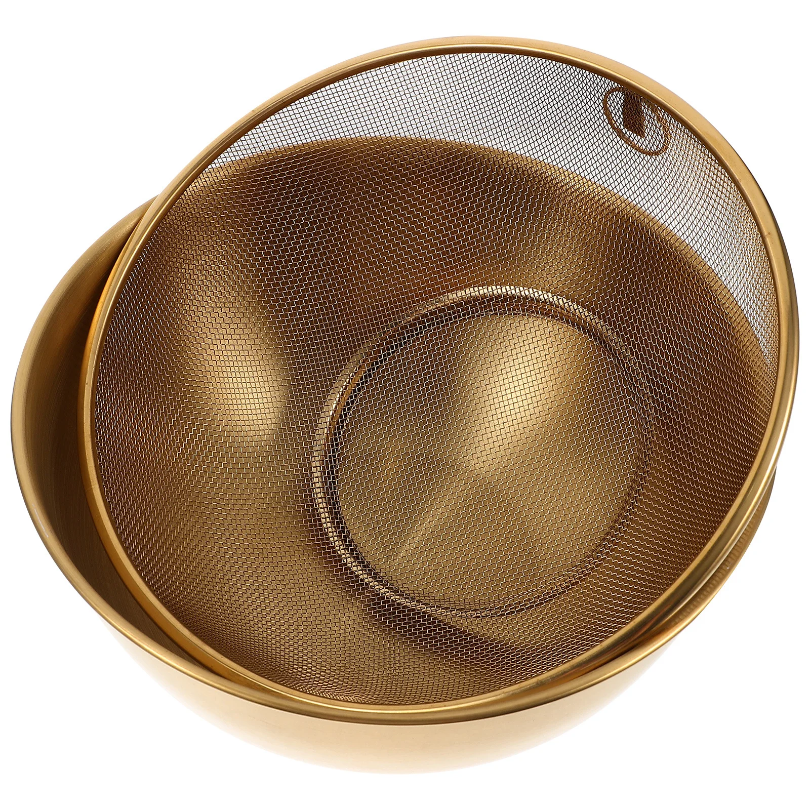 

1 set Stainless Steel Rice Colander Set Fine Mesh Strainer Basket For Kitchen Drainage Vegetable Fruit Washing Colander