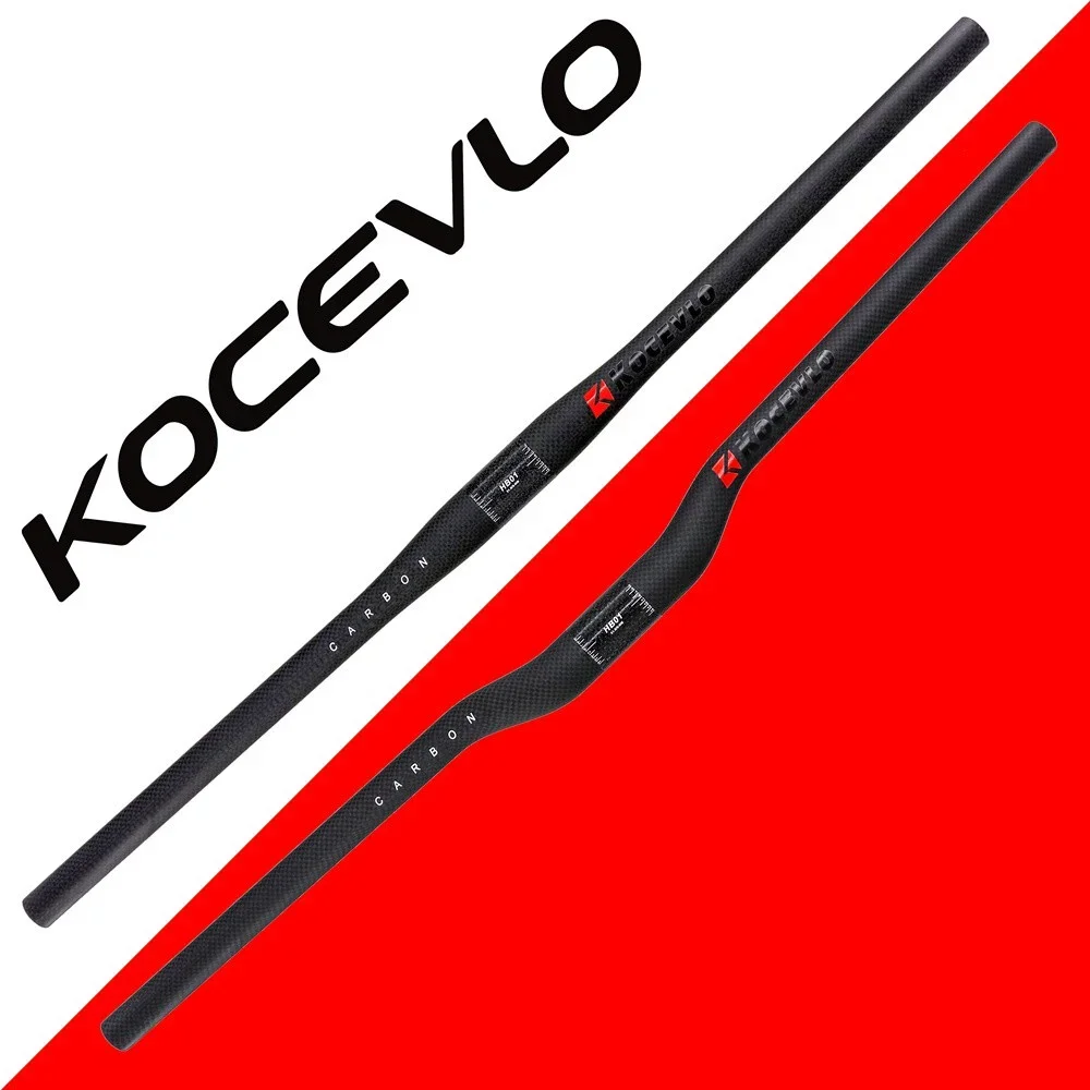 KOCEVLO Super Light  Mountain bike 3k full carbon handlebar matte carbon bicycle handlebar 31.8mm