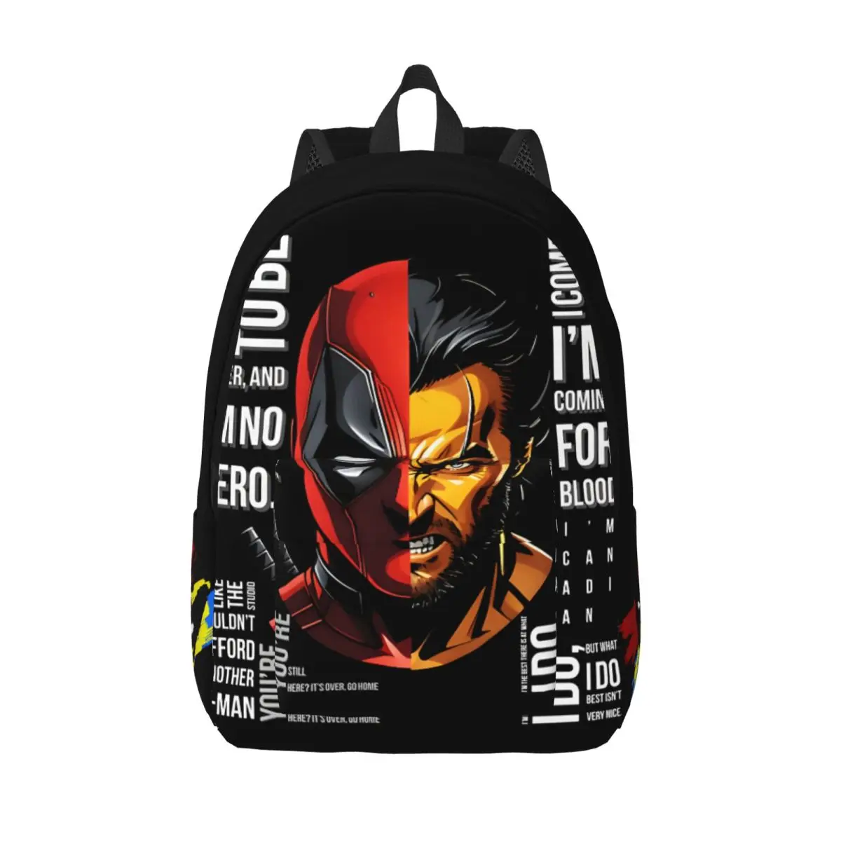 

Popular Movies Bookbag Deadpool & Wolverine Couple Fashion Office Work School Birthday Sturdy Shoulder Children's Bags