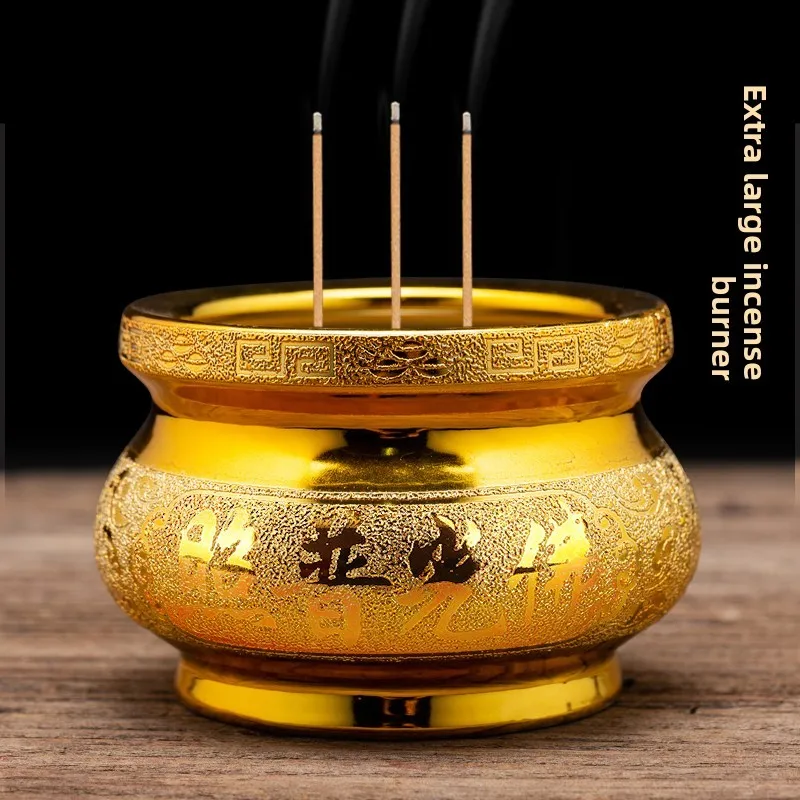

QZT ceramic incense burner Buddhist hall incense bowl