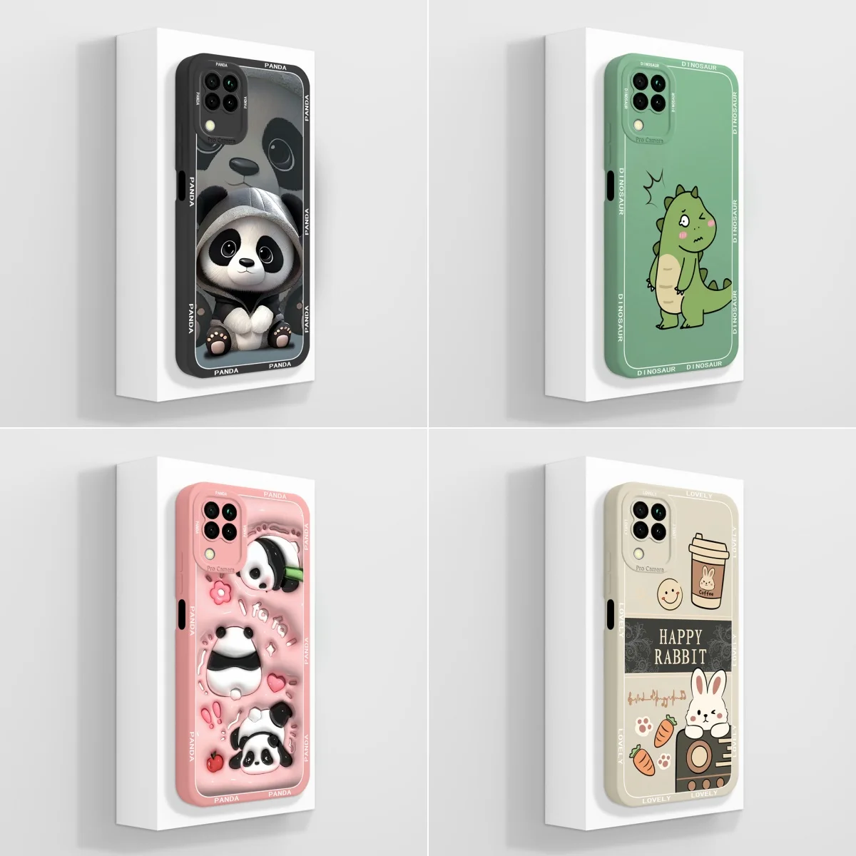 For Huawei Nova 7i 6SE P40 lite 4G Case Cute Panda Coque Soft Silicone Protective Funda For Huawei P40lite Nova6SE Capa 7i Cover