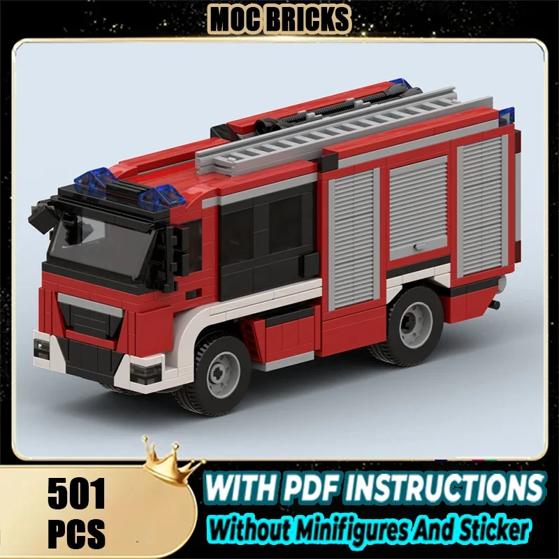 

Moc Building Blocks Dresden Fire Engine Technology Modular Bricks Model Gifts Christmas Toys DIY Sets Assembly！