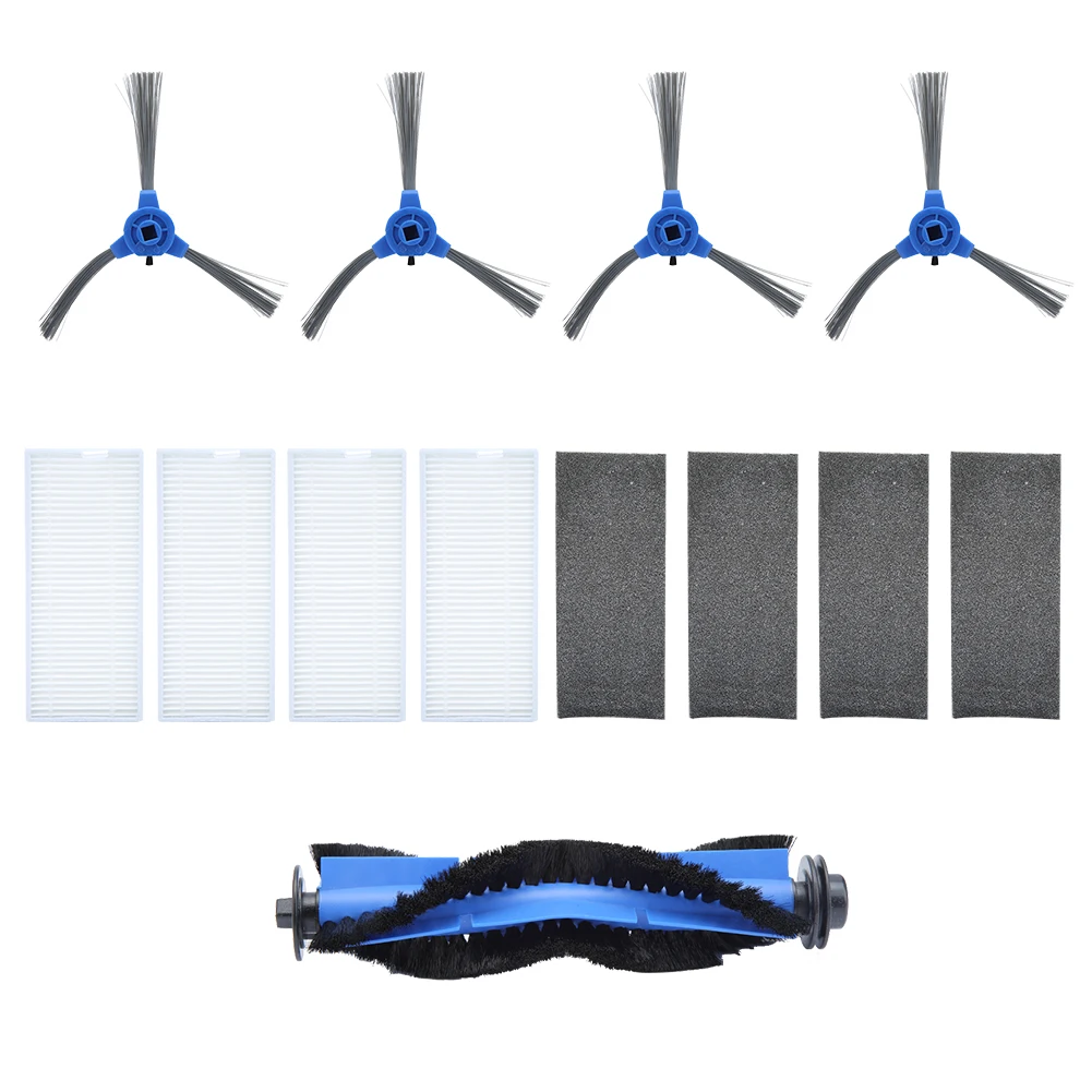 Side Brush Filter Main Brush Kit Sweeper Accessory Replacements Fit for 11S RoboVac 15T