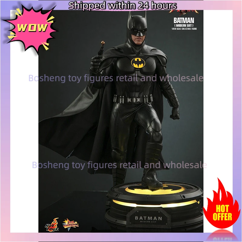 Original Hot Toys MMS712 1/6 The Flash's Batman Modern Suit In Stock Anime Action Collection Figures Model Toys