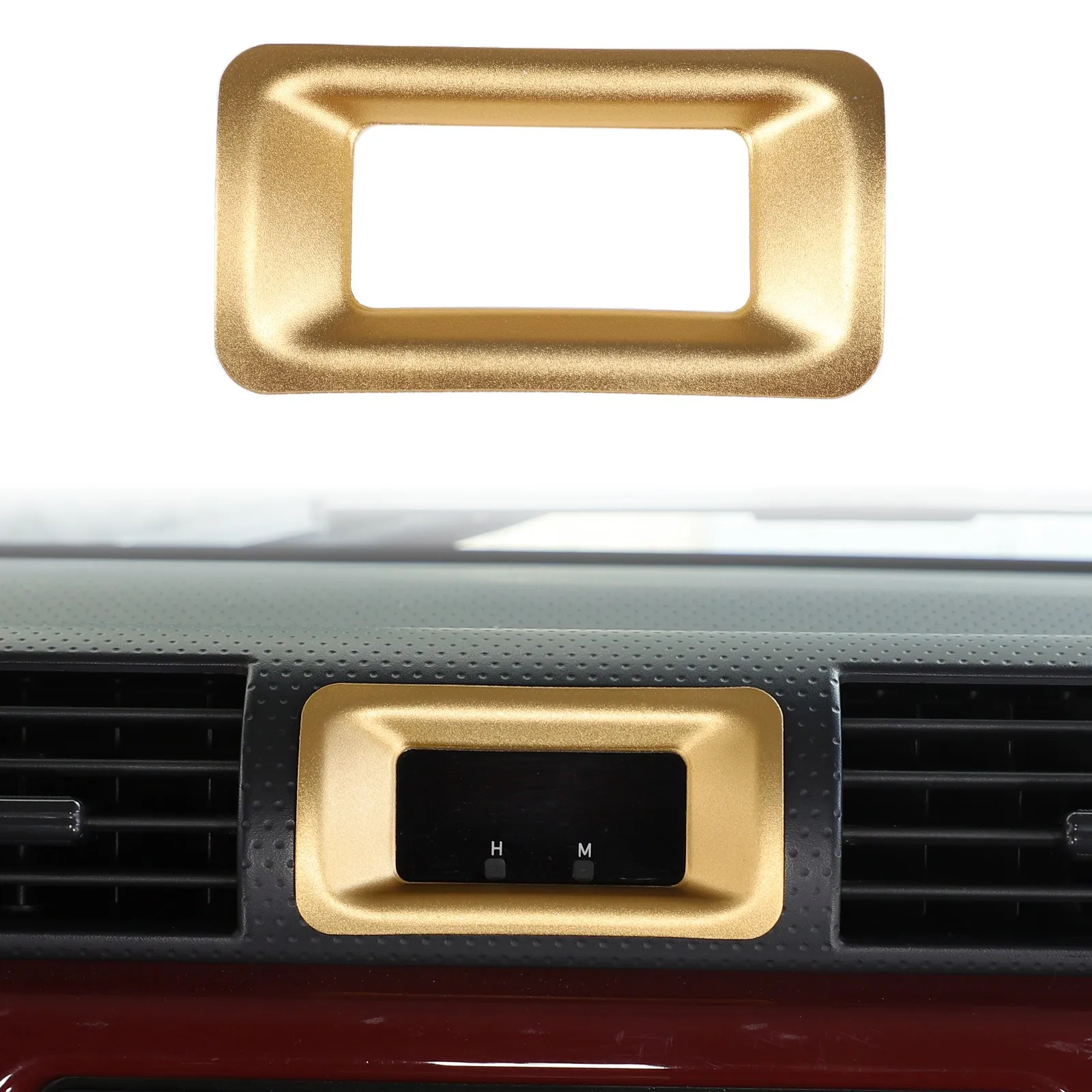 

1PCS Aluminum Alloy Car Instrument Center Clock Frame Cover For Toyota FJ Cruiser 2007-2021 Dashboard Clock Trim Accessories