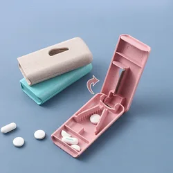 1PC Pill Cutter Box Portable Drug Box Tablet Cutter Splitter Medicine Pill Holder Pill Cutter Box