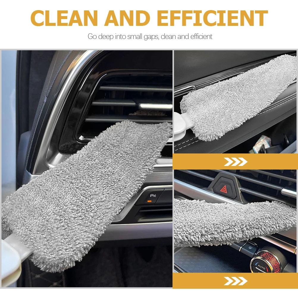 

Cleaning Brush Vent Air Car Vent Cleaner Conditioner Coral Fleece PP Extended H Washable Car Home Detailing Brushes