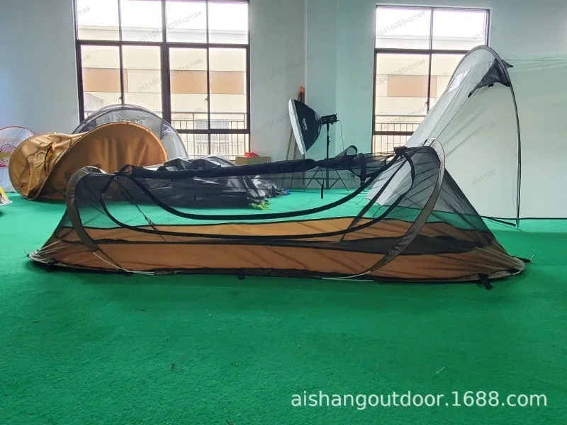 Fast Pitch Mosquito Tent for Camping, Waterproof Single Tent with Insect-Proof Mesh, Compact Outdoor Shelter