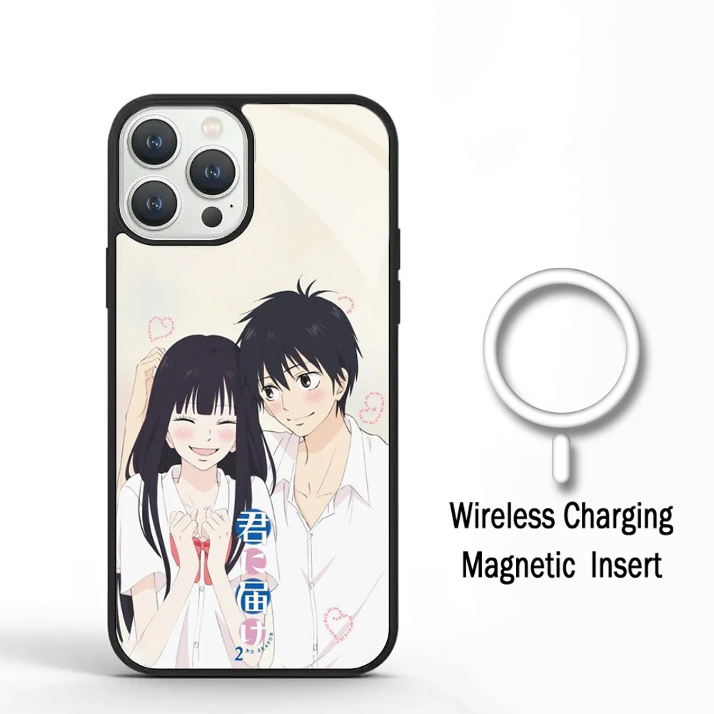 

Kimi Ni Todoke Sawako Phone Case For IPhone 11 12 13 14 15 Plus Pro Max Mirror Acrylic Cover For Magsafe Wireless Charging