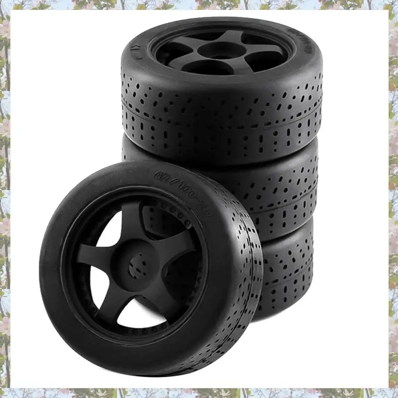 

Eco-Friendly-4Pcs Plastic Wheel Rubber Tire For ARRMA 1/7 INFRACTION 6S F1 LIMITLESS RC Car