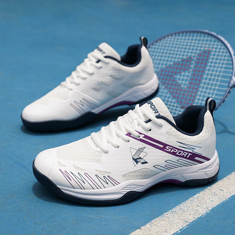 

Classic Badminton Shoes for Mens Womens Anti-Slippery Professional Table Tennis Shoe Couples Light Weight Indoor Court Shoes
