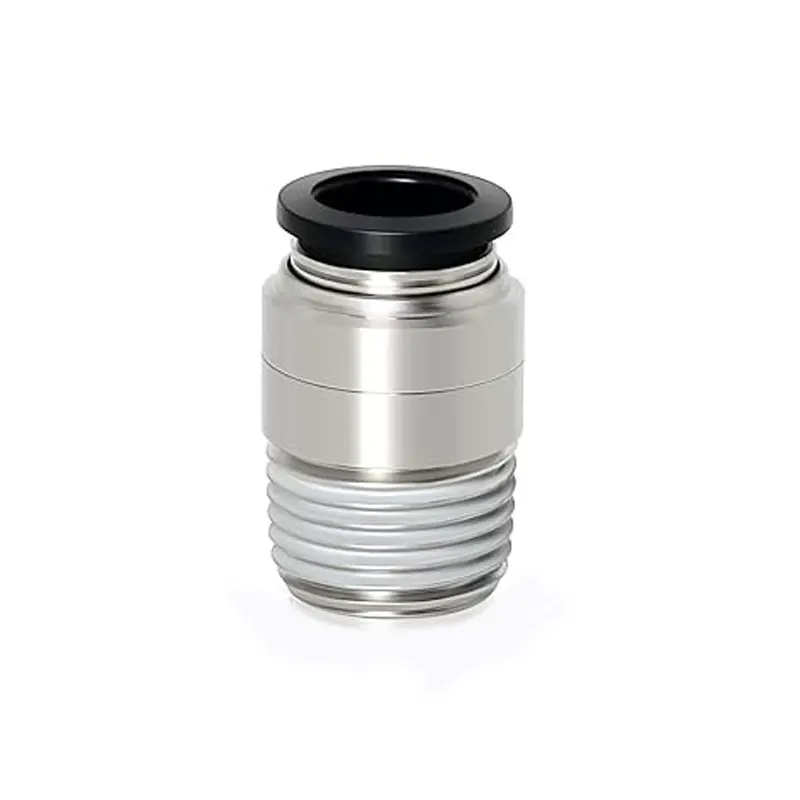 1/10/20 PCS POC Pneumatic Quick Connector External Thread PT M5 1/8 1/4 3/8 Push in OD 4 6 8 10 12mm for Pneumatic Automation