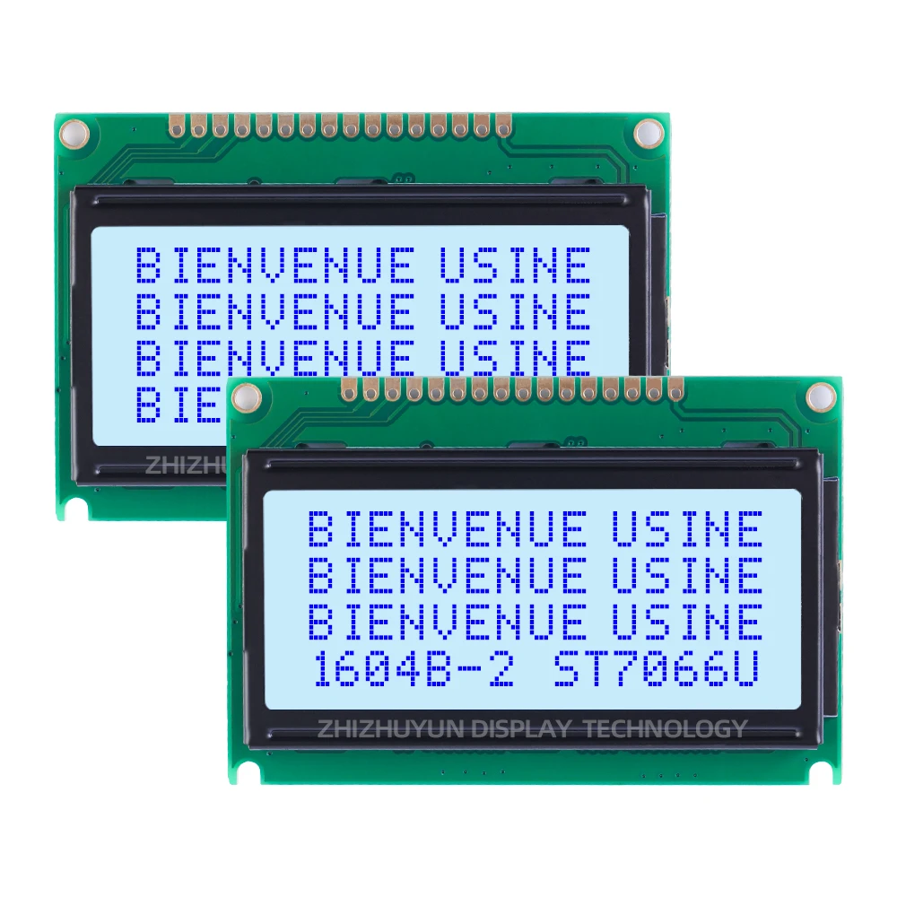 Materiały fabryczne 1604B-2 Moduł LCD z europejskimi znakami BTN Czarny ekran przemysłowy z folii 4-liniowy ekran znakowy