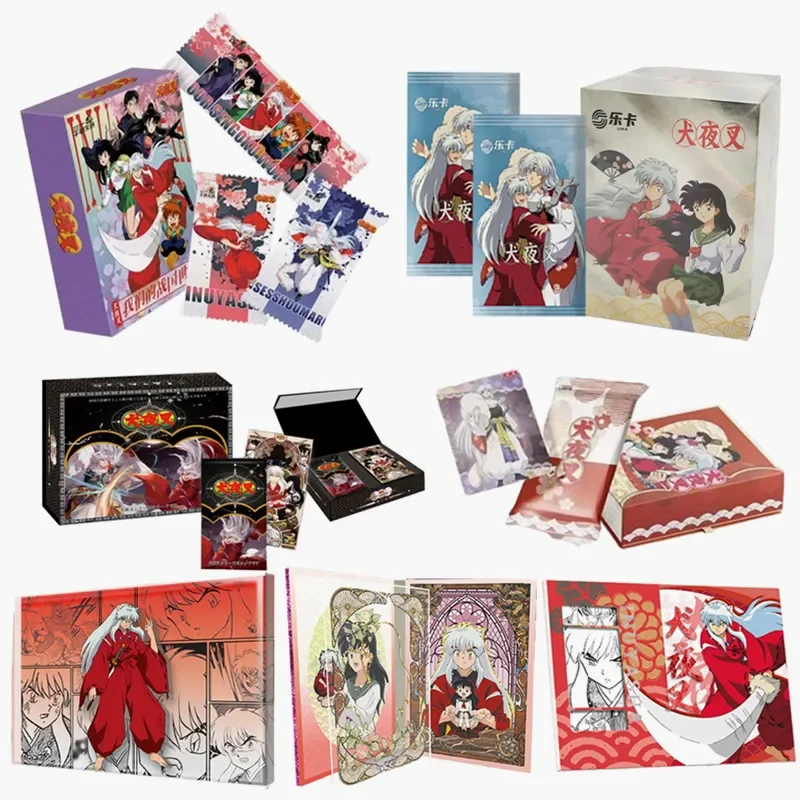 Inuyasha Collection Cards Full Set Anime Higurashi Kagome Kikyo Tcg CCg Paper Card Children Birthday Gift Game Cards Table Toys