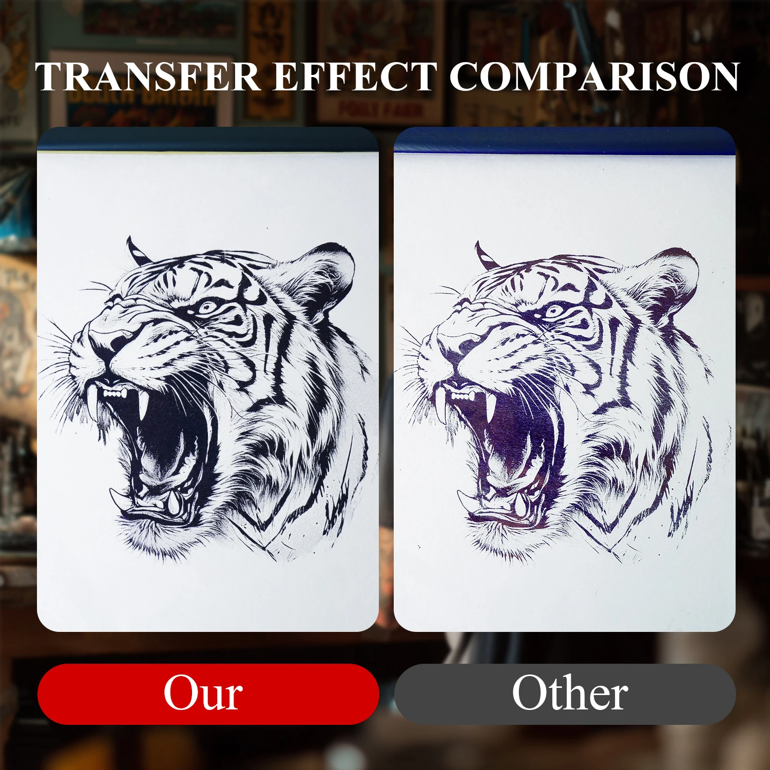 20/50/100PCS Premium Tattoo Transfer Paper 4 Layer Free Hand Thermal Copier Stencil Paper for Tattooists Tattoo Supplies view 2
