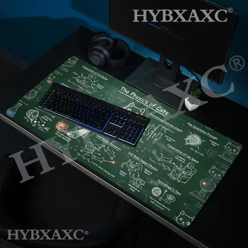 

HYBXAXC The Physics of Cats Desk Mat Mousepad - Science Teacher or Cat Lover Gift - Physics Desk Decor Mats Gamer Mousepad