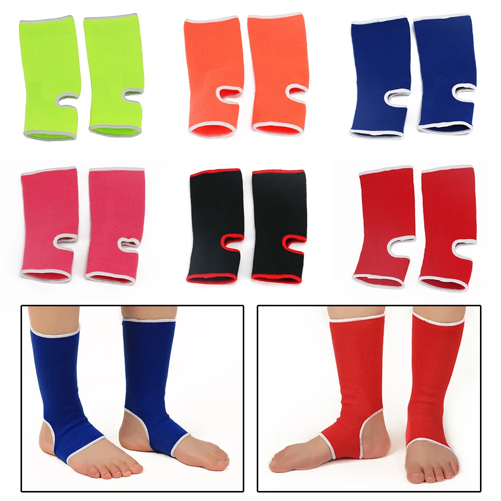 Boxing Muay Thai Sports Ankle Support Brace Protector Adult MMA Fitness Foot Socks Guards Running Basketball Safety Straps Gear