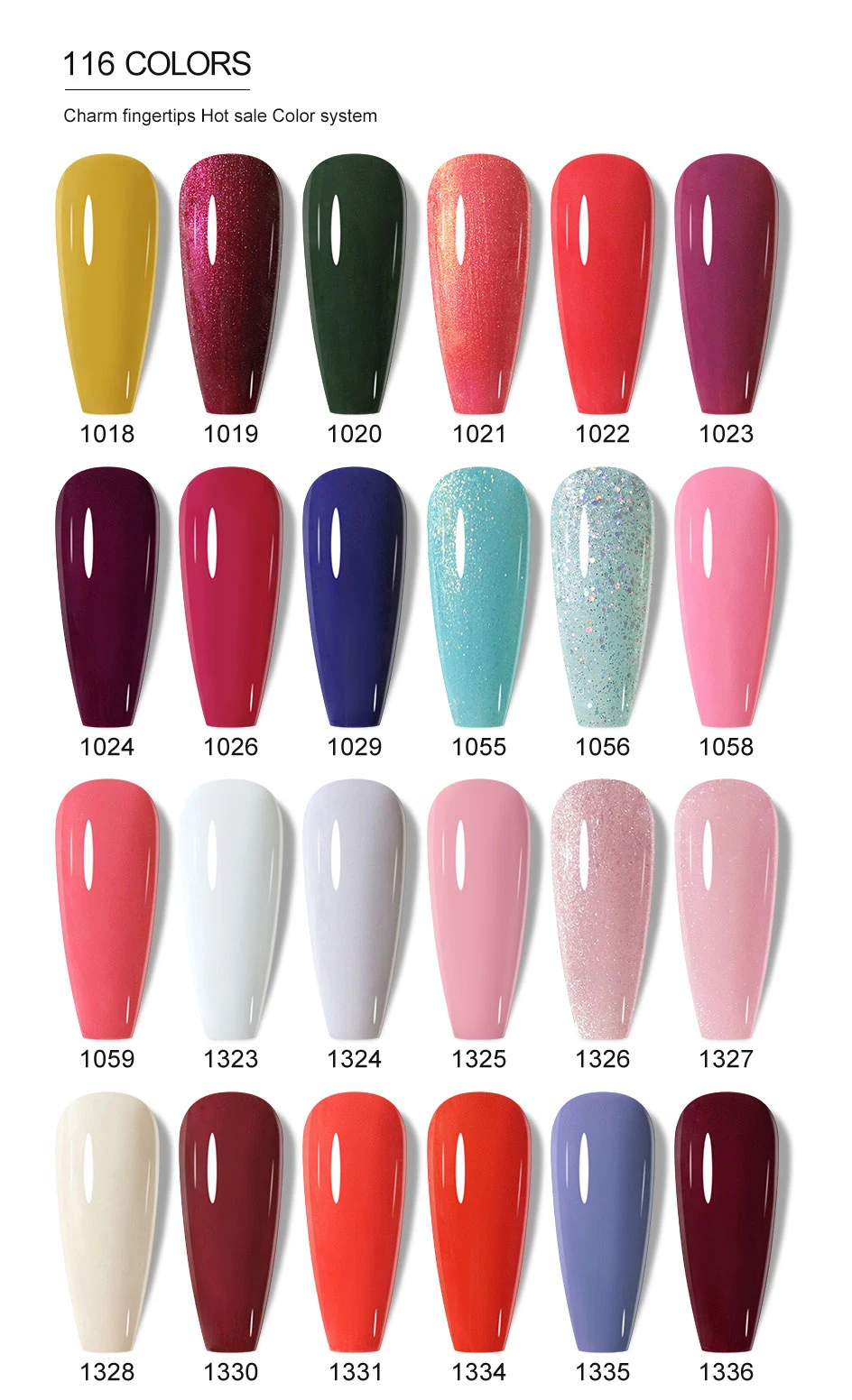 Clou Beaute 10/12/20/24-teiliges Gel-Nagellack-Set, 15ml Weißglasflasche, Nagelkunst-Kit, Semi-permanenter Gellack Nagellack – Detail 24
