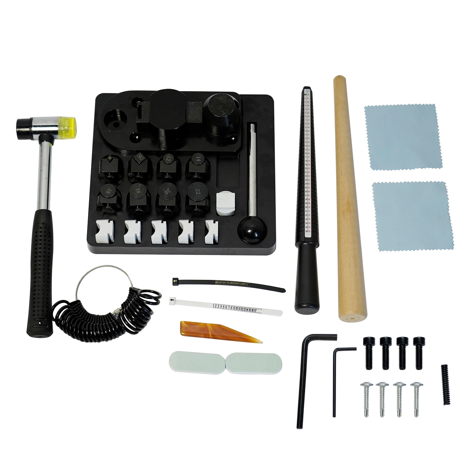 Ring bending machine Multi-Functional Ring Earring Bending Tool Jewelry Making Tools w/ Nylon Dies