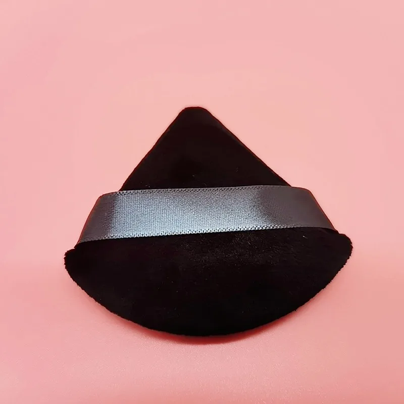 Black Triangle Powder Puff Facial Makeup Sponge Soft Velvet Cosmetics Puff Mixer Beauty Foundation Make-Up Sponge Makeup Access