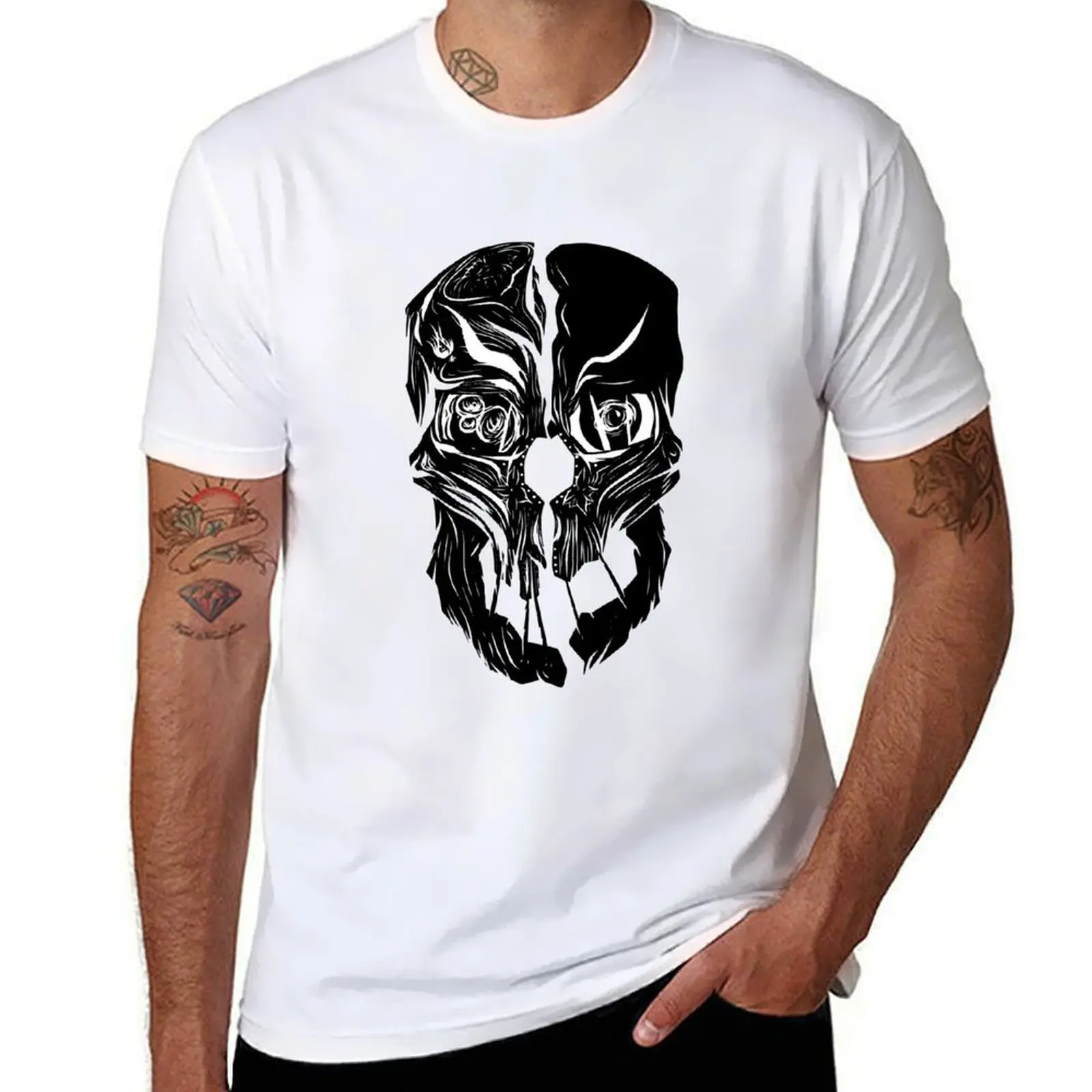 

for man t for tees mens shirts Corvo's anime t t shirts man shirts T-Shirt graphic graphic mask