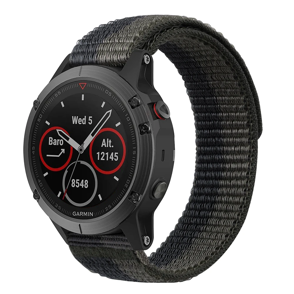 26 22mm Hook Loop Nylon Strap For Garmin Enduro 2 Smart Watch Band Fenix 7 EPIX 7X Fenix 6X 6Pro 5X 5/MK2i/955 945 Wristbands