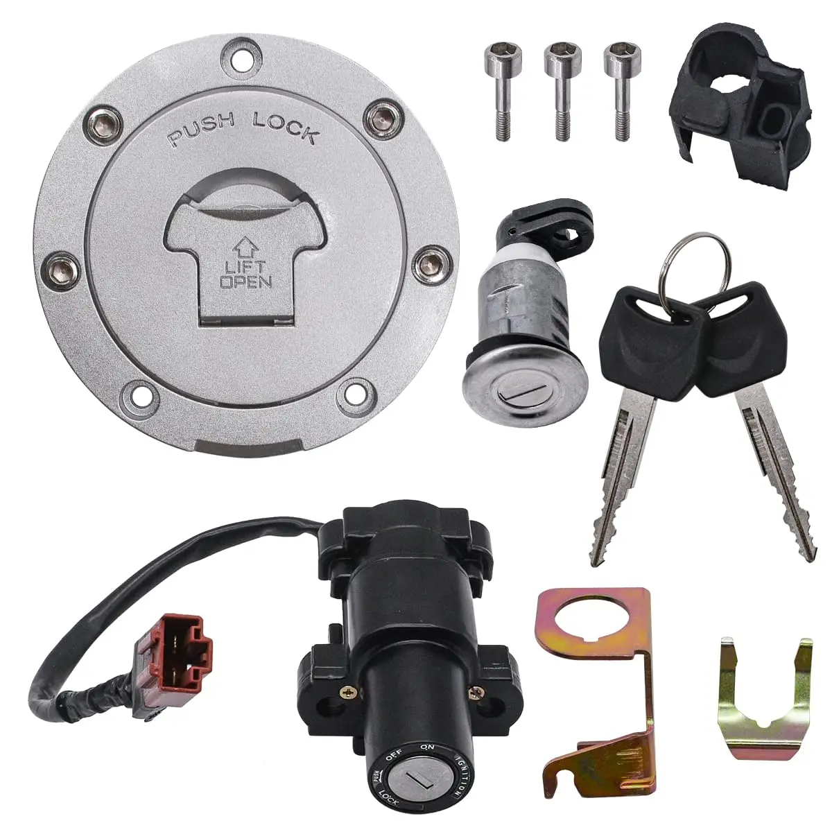 Ignition Switch Lock  Fuel Gas Cap Key Set For Honda CBR 600 1000 RR 2008-2013