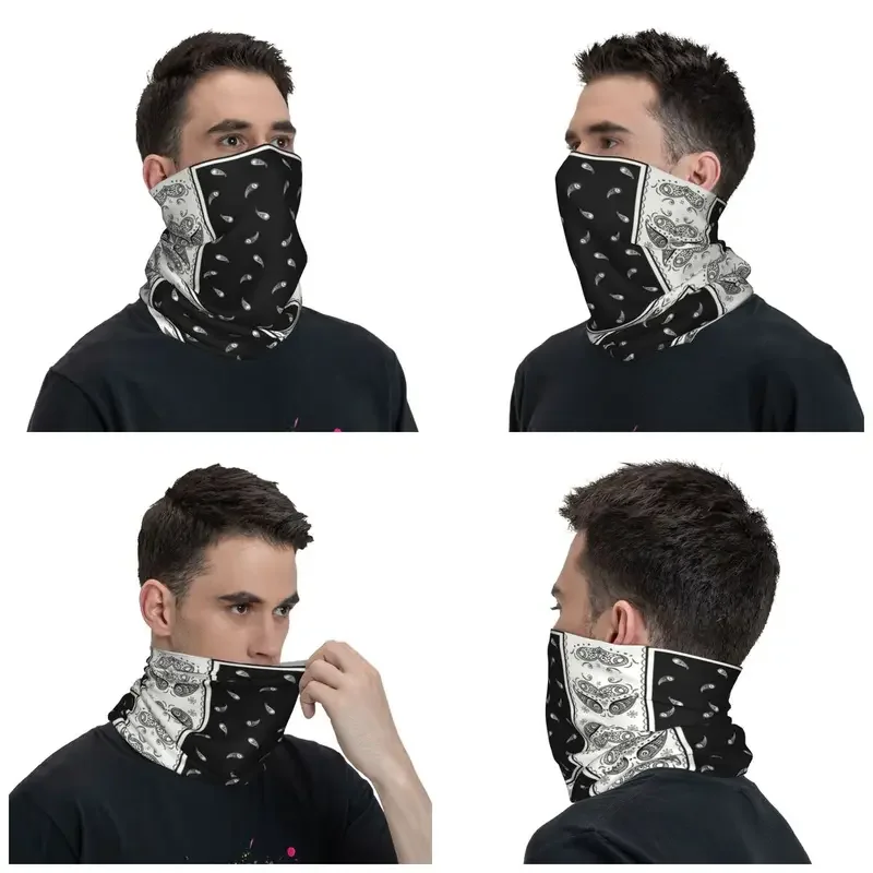 Clássico Paisley Padrão Pescoço Aquecedor para Homens e Mulheres, Cachecol De Tubo, Bandanas, Face Gaiter, Ciclismo Headband, Inverno