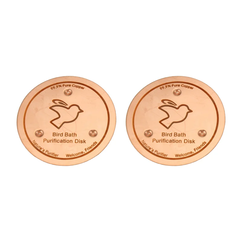 

【RECOMENDAR】безопасный диск для очистки чистой воды, 2 шт., с трехточечной опорой для очистителя для птичьей ванны для уличной птичьей ванны