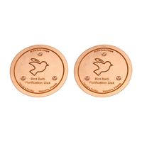 【RECOMENDAR】Safe Clean Water Purification Disk 2Pcs With Three-Point Support For Bird Bath Cleaner For Outdoor Birdbath