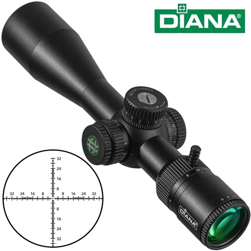 

DIANA ED-MIL 4-16x44 FFP компактный прицел, первый фокусный плоский тактический оптический прицел, охотничьи оптические прицелы с подсветкой