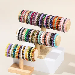 Natural stone bracelet malachite white crystal tiger eye stone and other stone bracelet products